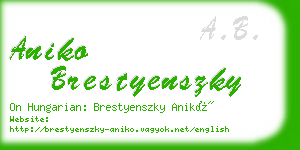 aniko brestyenszky business card